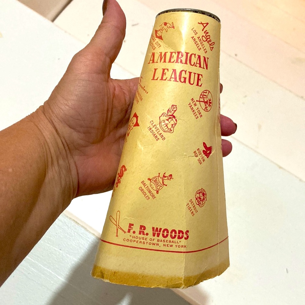 MLB antique cooperstown collectible souvenir megaphone. Old old and fun